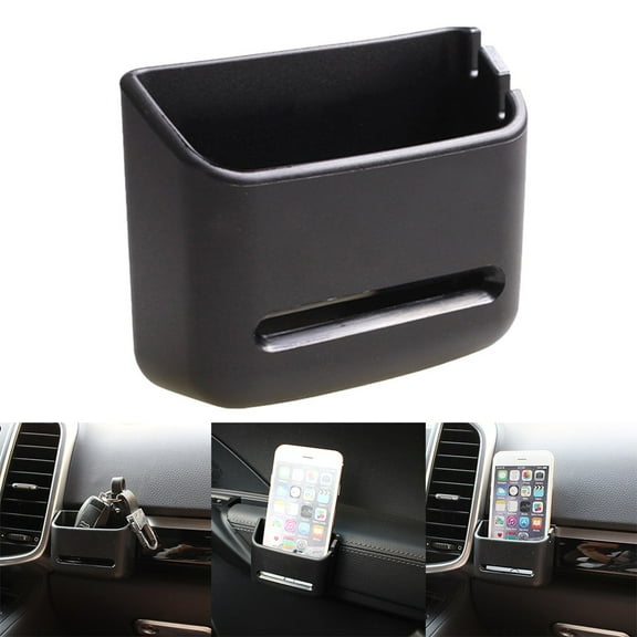 KERISTE Car Storage Box for Coin Card Phone Holder Sundries Holder Soft Pvc