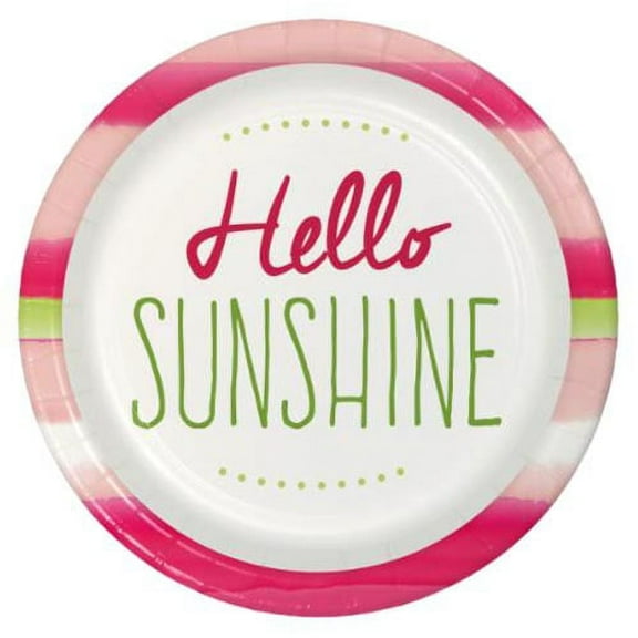 Summer 'Hello Sunshine' Large Paper Plates (8ct)