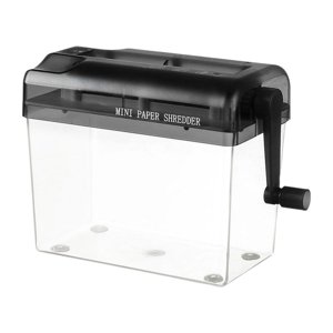 Mini Déchiqueteuse manuelle, bureau portable & Accueil Cutter papier, Eco-Amis