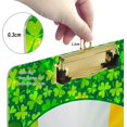 thumbnail image 4 of FMSHPON Clover Flag Clipboard Hardboard Wood Nursing Clip Board and Pull for Standard A4 Letter 13x9 inches, 4 of 8