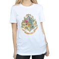 thumbnail image 1 of Harry Potter Womens Hogwarts Crest Cotton T-Shirt, 1 of 7