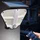 thumbnail image 5 of Lámpara de pared solar para exteriores | Sensor de movimiento por control remoto | Lámpara ambiental de llama simulada de 160 LED | 3 modos de iluminación | Resistente al agua con energía solar, 5 of 8