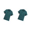 thumbnail image 3 of Chaqueta de Chef Injueey para mujer manga corta uniforme de trabajo cocina elegante Verde oscuro L, 3 of 6
