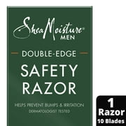 SheaMoisture Men Razor Double-Edge Safety Razor, 1 Handle, 10 Blades
