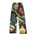 thumbnail image 4 of Women's Casual Christmas Printed Plush Pants, Full Length Long Trousers for Winter Wear, Soft and Warm Fleece Material with Festive Design for Women,Green,XS, 4 of 4