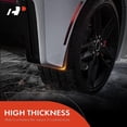 thumbnail image 4 of A-Premium Set of 4PCS Mud Flaps Splash Guards Mudflaps Compatible with Chevrolet Corvette (C8) 2020-2022 - (for Stingary Only) - with Hardware - Matte Black, Front & Rear, Replace# 84263453 84263457, 4 of 9