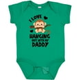 thumbnail image 3 of Inktastic Monkey I Love Hanging out with My Daddy Boys or Girls Baby Bodysuit, 3 of 5