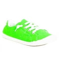 thumbnail image 2 of Forever Link Slip-On Comfort-01 Sneaker Neon Green Lace Up Fashion Sneakers (Neon Green, 5), 2 of 3