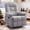 Light Grey, variant on Korser Manual Swivel Rocker Recliner Chair for Living Room,Small Recliner Sofa for Small Spaces,Linen Fabric,Light Grey