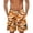 Orange, variant on Mens Athletic Shorts Casual Printed Pockets Summer Sets for Men,Green,L