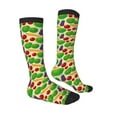 thumbnail image 4 of Lsque Vegetable Printed Crew Socks Men's Women's LightWeight Thin Casual Calf Socks ,Knee High Socks,Cotton Socks, 4 of 9