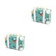 thumbnail image 2 of Tholdsy Maleta simulada Casa de juguete Decoración Estuches de viaje Juguete de juego de imaginación decorativo para niños Escuela Kindergarten Azul Azul 2piezas Tholdsy CBP216862, 2 of 5