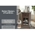 Better Homes & Gardens Canton End Table with USB, Tobacco Oak