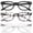 C-Black/Leopard/Transparent, variant on 3-Pack Women's Reading Glasses with Blue Light Blocking and Anti-Glare Features
