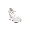 thumbnail image 1 of SANDALIAS TACONES VESTIR LEON MUJER DAMA PLATA TEXTIL 9790 LEON 9790, 1 of 3