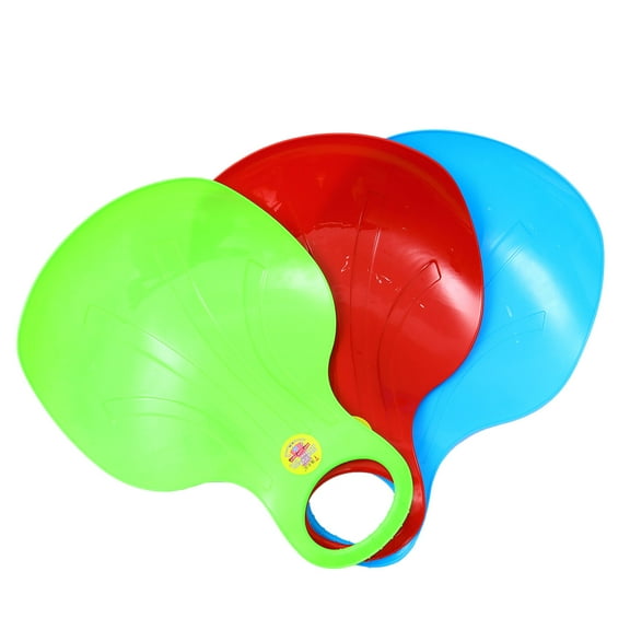 ROSENICE 3Pcs Snow Board Kids Plastic Assorted Color Thickened Design Grassland Adventures
