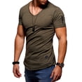 thumbnail image 2 of behype. Men's Oversize T-Shirt MT-7119 [Khaki, XL], 2 of 3
