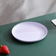 thumbnail image 1 of XmhyTop 6pcs 5.9 Inches Lightweight Mini Wheat Straw Plates,Reusable Plate Set ,Unbreakable Deep Dinner Plates,They are easy to clean,Purple, 1 of 5