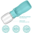 thumbnail image 2 of CHAO Botella de agua portátil para perros para caminar, a prueba de fugas, plegable, dispensador de botellas de agua para mascotas, taza de bebida de viaje para caminar, hacer senderismo y viajar, 2 of 5