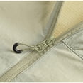 thumbnail image 6 of Zivyakyro Hiking Wind Breaker Jackets Mens Rain Long Sleeve Performance Cycling Loose Jackets Zip up Lightweight Plain Khaki M, 6 of 9