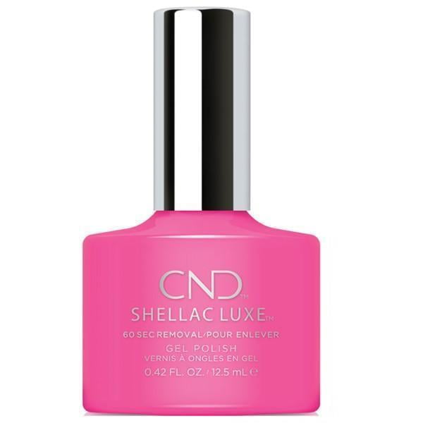 CND - CND Shellac LUXE Gel Polish .42oz/12.5mL - Hot Pop Pink #121 ...