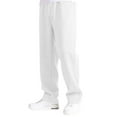 thumbnail image 5 of Men's Wide Leg Baggy Sweatpants - Cotton Open Bottom Joggers with Pockets, Casual Loose Fit Trousers White S, 5 of 6