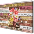 thumbnail image 2 of Aesthetic Motivational Wall Art for Office Women Inspirational Quotes Phrases Canvas Rustic Flower Books Picture Wall Art Décor Home Workspace Desk Decorations Gifts for Women 12x16inch, 2 of 15
