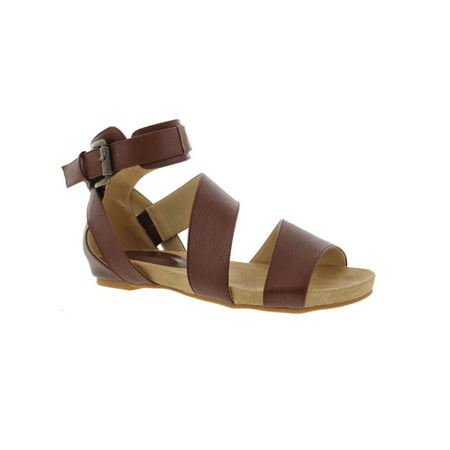 

Bellini Nambi Women Adjustable Buckle Sandal In Brown Smooth