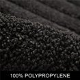 thumbnail image 3 of 40*60cm Bath Rugs 2pcs Set Made of 100% Polyester Extra Soft and Non Slip Bathroom Mats Specialized in Machine Washable and Water Absorbent Shower Mat, Black, 3 of 5