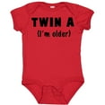 thumbnail image 3 of Inktastic Twin a (i'm Older) Boys or Girls Baby Bodysuit, 3 of 5