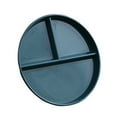 thumbnail image 5 of Tineasur Divided Plate Quantitative Food Plate Dark Green Plastic Waterproof for Food Serving 1Pcs, 5 of 8