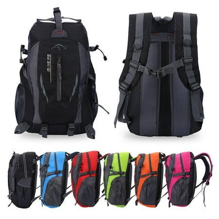 Qiilu 40L Hiking Backpack Waterproof Backpack Shoulder Bag Unisex Travel Backpack For Outdoor Sports Climbing Camping Hiking 6 (Best 40l Travel Backpack)