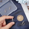 thumbnail image 3 of 1 Box 10Pcs Zirconia Earring Hooks 18K Gold Plated Brass Rhinestone Earwire with Loop French Earring Findings for Dangle Earring Jewelry Making gold DIY, 3 of 9