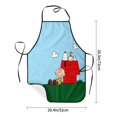 thumbnail image 5 of Delantal con pechera unisex personalizado de S-Snoopys para adultos, mujeres y hombres, delantal de chef para cocina, cocina, Charlie Brown, anime, jardinería, 5 of 5