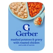 Gerber Toddler Food with 18% DV Protein, Mashed Potatoes & Gravy with Chicken, Mealtime for Toddler 6.6 oz