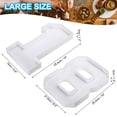thumbnail image 2 of Uxcell 18 Cardboard Number Set, Paper Box Fillable Tray Container for Mache Chocolate Candy Decorations, 10" White, 2 of 6