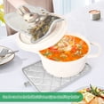 thumbnail image 4 of Two Pieces Of Square Heat Insulation Pad Oven Mitts 7x9.8 Inch Oven Microwave Kitchen Cooking Baking Super Lovely Cartoon Rabbit, 4 of 7