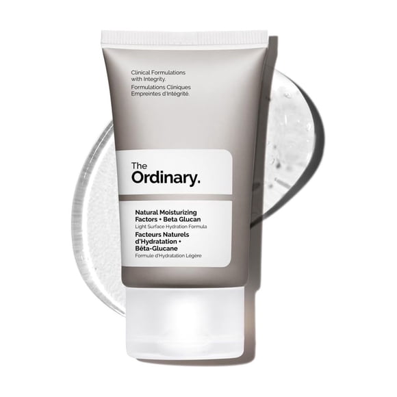 The Ordinary Natural Moisturizing Factors + Beta Glucan, Lightweight Gel Moisturizer for All-Day Hydration, Travel Size, 1 Fl Oz