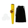 thumbnail image 4 of Kazoo con bolsa de almacenamiento, regalo educativo portátil, juguete musical, recuerdos de fiesta para adultos, niños, principiantes, amantes de la oro, 4 of 8