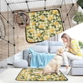 thumbnail image 7 of RMDQTR 3Pack Set of Small Pet Potty Pads Reusable Ultra-Absorbent Pet Training Pads Leak-Proof Pet Pads Gingham Pattern Yellow Roses, 7 of 7