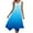 Blue, variant on Casual Gradient Color Mini Sundress for Women Teen Girls Spring Summer Outing Beach Dresses Baggy Sleeveless Dresses