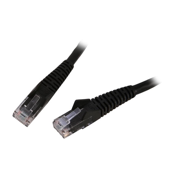 TRIPP LITE N201-007-BK 7 ft. Cat 6 Black Cat6 Gigabit Snagless Patch Cable