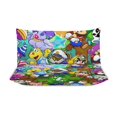 Anime Kids Cartoon Mario Soft 3Piece Bedding Set (1 Duvet Cover + 2
