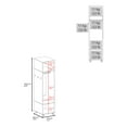 thumbnail image 5 of Summit Wardrobe in melamine with mirror,door and open storage, 5 of 8