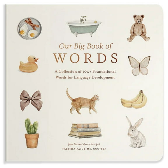 Tabitha Paige Children's Book Our Big Book of First Words: A Collection of 100  Foundational Words for Language Development, (Board Book)