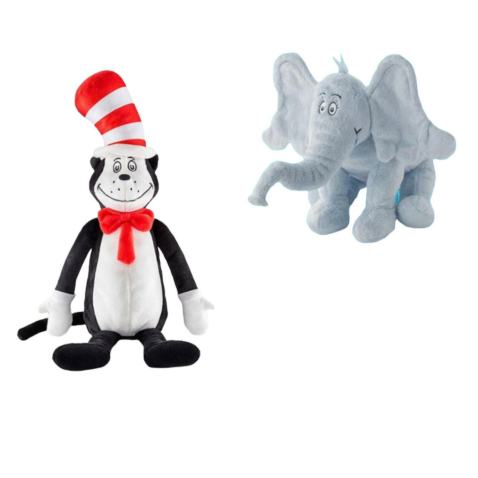 Dr Seuss Cat In The Hat Horton Hears Who Elephant Plush Set Kohl s 12 Rare Walmart