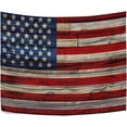 thumbnail image 2 of Old Painted American Flag Tapestry Wall Hanging Tapestries Happy Colorful Hippie Psychedelic Art Polyester Carpet Wall Decorative for Living Room Bedroom 80x60inch Gift Decor, 2 of 7
