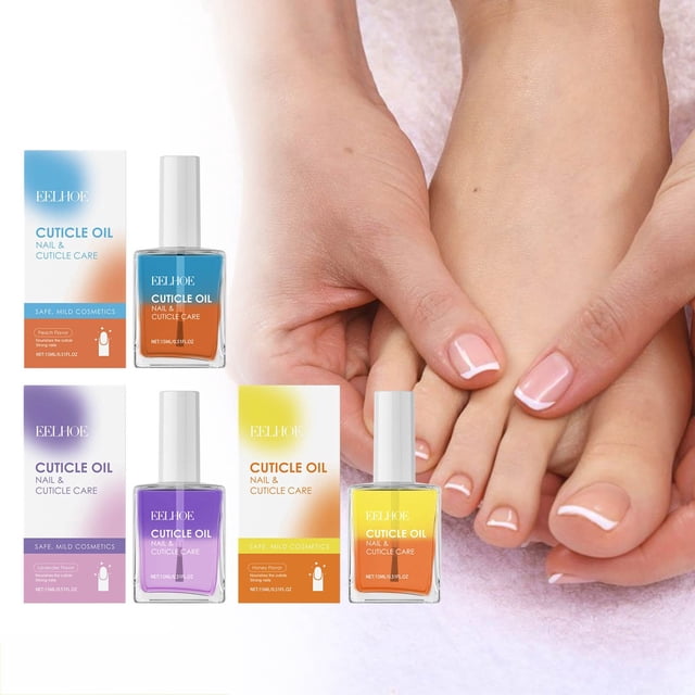 XWSHYW Esencia El Aceite Fortalecedor de Uñas Fortalece Eficazmente La Capa de Cutícula de Las Uñas, El Uso Continuo Restaura La Salud de Las Uñas, 15 Ml