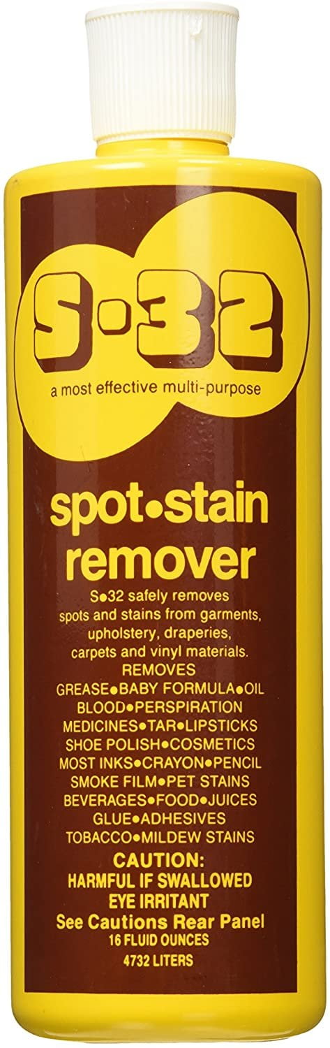 S-32 Liquid Spot and Stain Remover - Multipurpose Cleaner - 15 Fl oz