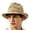 Khaki, variant on Men Hand‑Woven Paper Straw Fedora Hat Hollow Knit Sun Hat Wide Brim Breathable Outdoor Beach Travel Vacation Sun‑Shade Head‑Accessory for Adults